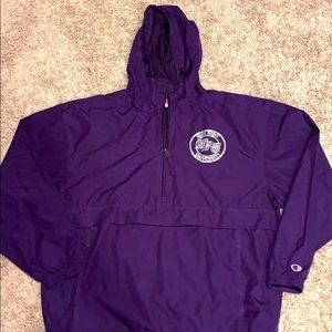 HPU Champion half-zip Windbreaker